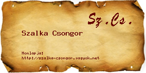 Szalka Csongor névjegykártya
